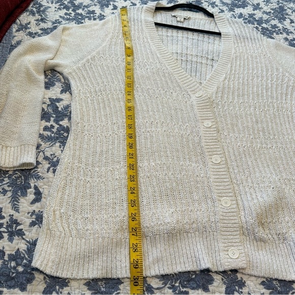 Coldwater Creek Cardigan Cream Longline Loose Knit Long Sleeve Size 1X - Picture 8 of 8
